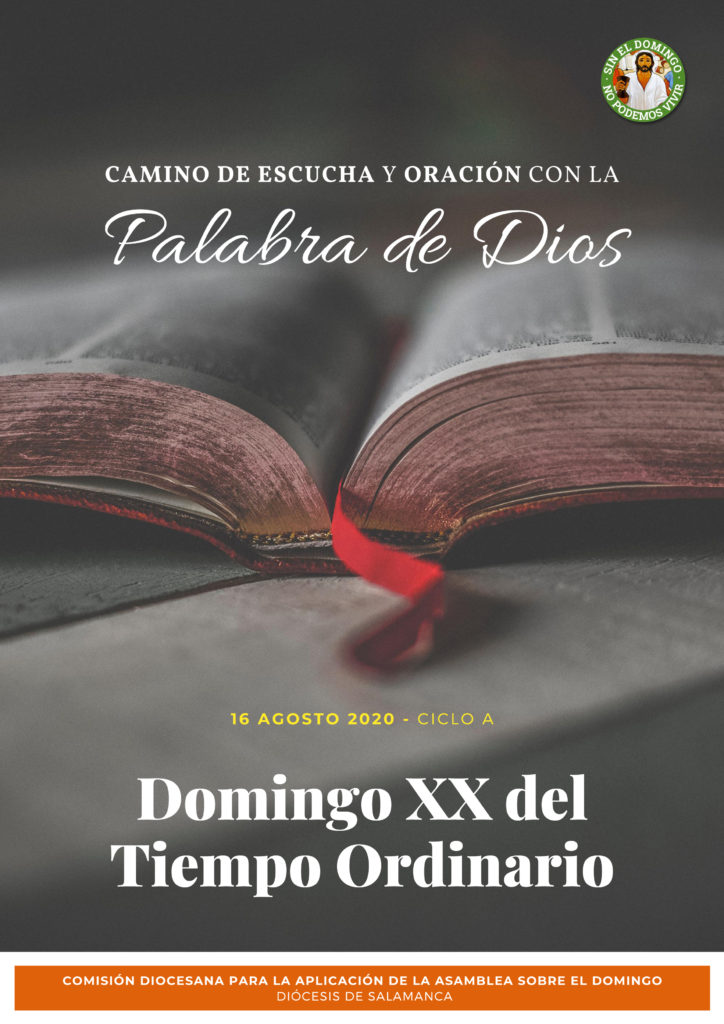 Orar el Evangelio del Domingo XX del Tiempo Ordinario Diócesis de